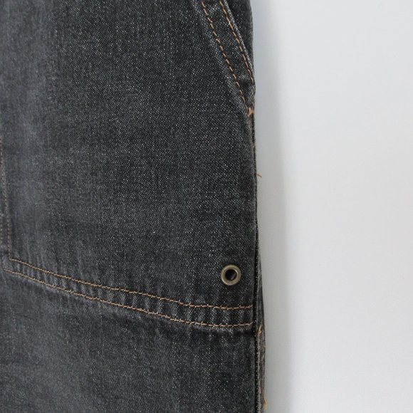 Lauren Jeans Co LRL Button-up Dark Wash Mini Skirt - Picture 5 of 10